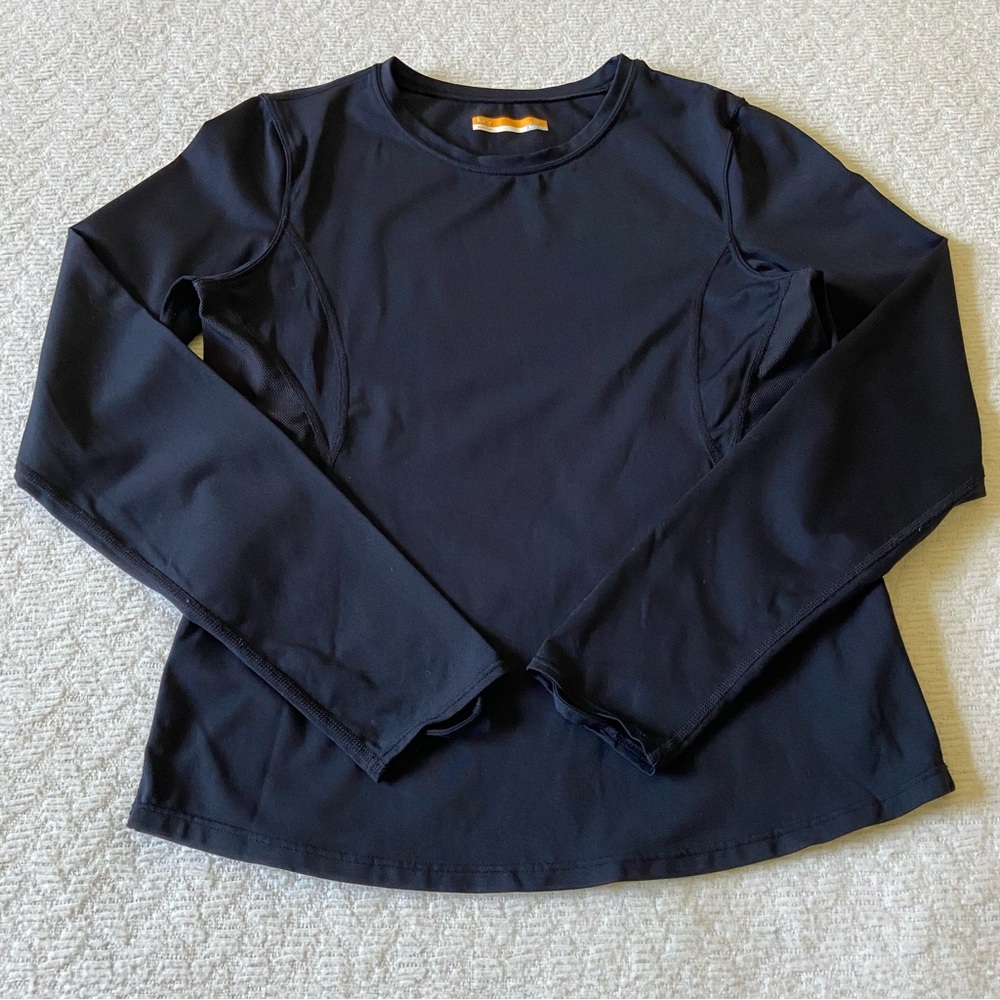 Lucy Tech Long Sleeve Black Shirt